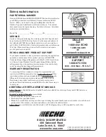 Предварительный просмотр 28 страницы Echo PB-610 Operator'S Manual