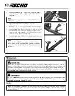 Предварительный просмотр 10 страницы Echo PB-620ST Operator'S Manual