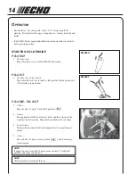 Предварительный просмотр 14 страницы Echo PB-650H Operator'S Manual