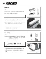 Preview for 16 page of Echo PB-750 Operator'S Manual