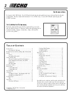 Preview for 2 page of Echo PB-751H Operator'S Manual