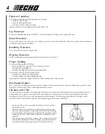 Preview for 4 page of Echo PB-751H Operator'S Manual