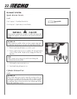 Preview for 22 page of Echo PB-755H Operator'S Manual