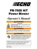 Предварительный просмотр 1 страницы Echo PB-755S H Operator'S Manual