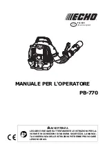 Preview for 95 page of Echo PB-7700 Operator'S Manual