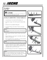 Предварительный просмотр 12 страницы Echo PB-770H Operator'S Manual