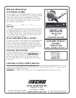 Preview for 36 page of Echo PB-770H Operator'S Manual