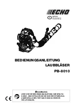 Предварительный просмотр 65 страницы Echo PB-8010 Operator'S Manual