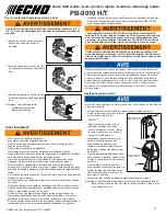 Preview for 15 page of Echo PB-9010 H Quick Start Manual