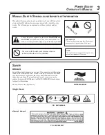 Preview for 3 page of Echo PE-2000 Type 1/1E Operator'S Manual