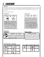 Предварительный просмотр 4 страницы Echo PE-2000 Type 1 Operator'S Manual