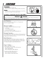 Preview for 6 page of Echo PE-2000 Type 1 Operator'S Manual