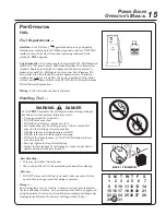 Предварительный просмотр 15 страницы Echo PE-2000 Type 1 Operator'S Manual