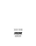 Preview for 44 page of Echo PE-225 Operator'S Manual