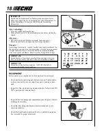 Preview for 18 page of Echo PE-231 Operator'S Manual