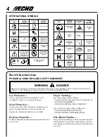 Preview for 4 page of Echo PE-261 Operator'S Manual