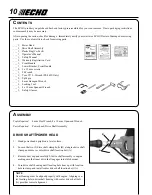 Предварительный просмотр 10 страницы Echo PE-265S Operator'S Manual