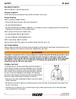 Предварительный просмотр 6 страницы Echo PE-266 Operator'S Manual