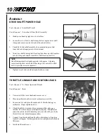 Предварительный просмотр 10 страницы Echo PE-310 Operator'S Manual