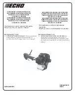 Предварительный просмотр 26 страницы Echo PE-310 Operator'S Manual