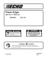 Echo PE-311 Operator'S Manual предпросмотр