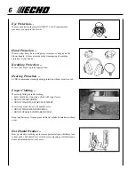 Preview for 6 page of Echo Power Blower PB-230LN Operator'S Manual