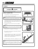 Предварительный просмотр 10 страницы Echo Power blower Operator'S Manual