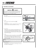 Preview for 16 page of Echo Power Edger Operator'S Manual