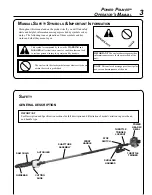 Preview for 3 page of Echo POWER PRUNER PPF-2100 TYPE 1/1E Operator'S Manual