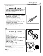 Preview for 5 page of Echo POWER PRUNER PPF-2100 TYPE 1/1E Operator'S Manual