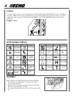 Предварительный просмотр 4 страницы Echo Power Pruner PPF-2100 Operator'S Manual