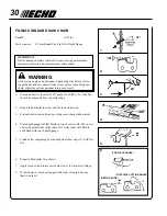 Предварительный просмотр 30 страницы Echo Power Pruner PPF-280 Operator'S Manual