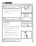 Предварительный просмотр 24 страницы Echo Power Pruner PPSR-2122 Operator'S Manual