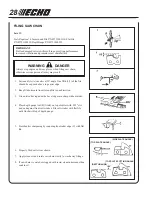 Предварительный просмотр 28 страницы Echo Power Pruner PPSR-2122 Operator'S Manual