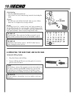 Preview for 18 page of Echo Power Pruner PPT-2100 1 Operator'S Manual