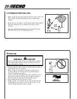 Предварительный просмотр 20 страницы Echo Power Pruner PPT-2100 1 Operator'S Manual