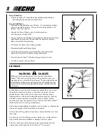 Preview for 8 page of Echo Power Pruner PPT-2100 TYPE 1/1E Operator'S Manual