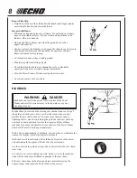 Preview for 8 page of Echo Power Pruner PPT-2100 Operator'S Manual