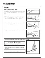 Preview for 14 page of Echo Power Pruner PPT-2100 Operator'S Manual