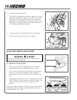 Preview for 16 page of Echo Power Pruner PPT-2100 Operator'S Manual