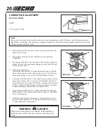 Preview for 26 page of Echo Power Pruner PPT-2100 Operator'S Manual
