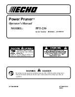 Echo Power Pruner PPT-230 Operator'S Manual preview