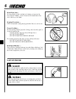 Предварительный просмотр 6 страницы Echo Power Pruner PPT-2400 Operator'S Manual