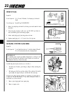 Предварительный просмотр 22 страницы Echo Power Pruner PPT-2400 Operator'S Manual