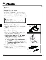 Предварительный просмотр 28 страницы Echo Power Pruner PPT-2400 Operator'S Manual