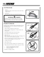 Preview for 18 page of Echo Power Pruner PPT-260 Operator'S Manual