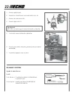 Preview for 22 page of Echo Power Pruner PPT-260 Operator'S Manual