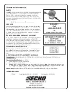 Preview for 28 page of Echo Power Pruner PPT-260 Operator'S Manual