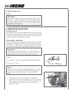 Предварительный просмотр 24 страницы Echo POWER PRUNER PPT-265 Operator'S Manual