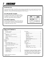 Preview for 2 page of Echo Power Pruner PPT-265S Operator'S Manual